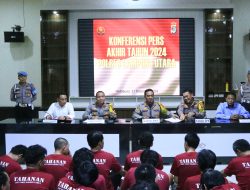 Sepanjang Tahun 2024 Polres Lampung Utara Ungkap 917 Kasus Kejahatan