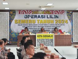 Wakapolresta Sidoarjo Pimpin Latpra OPS Lilin Semeru 2024