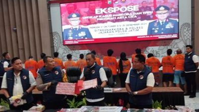 Wujudkan Asta Cita, Ditresnarkoba Polda Jatim Ungkap 819 Kasus Narkoba dan TPPU Selama 100 Hari