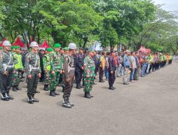 Apel Pengamanan Jelang Pertandingan Persibo vs Rans Nusantara di Stadion Letjend H. Sudirman