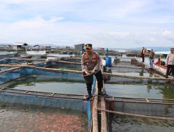 Dukung Ketahanan Pangan, Kapolres Wonogiri Cek Karamba Apung Waduk Gajah Mungkur