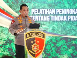 Hadiri Pelatihan Penyidik, Kapolri Minta Jajaran Cegah Potensi Kebocoran Anggaran Negara
