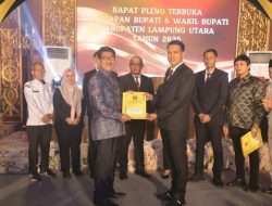 Hamartoni Ahadis dan Romli Ditetapkan KPU Lampung Utara Sebagai Bupati serta Wakil Bupati Periode 2025-2030