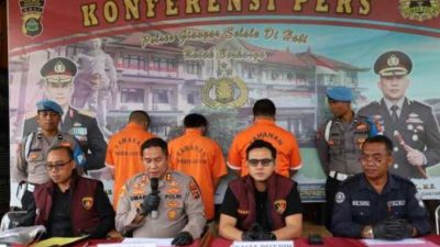 Polres Gianyar Ringkus 3 Pelaku Pengeroyokan dan Penusukan di Jalan Raya Tojan Blahbatuh
