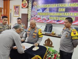 Polres Wonogiri Sosialisasi DIPA 2025 dan Penandatanganan Pakta Integritas