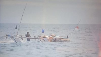 Tenggelamnya Kapal Motor Usaha Baru GT 04 di Perairan Takat Tembaga Talango Kabupaten Sumenep