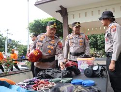 Antisipasi Potensi Bencana Alam, Polres Wonogiri Gelar Apel Kesiapsiagaan Tanggap Bencana Alam