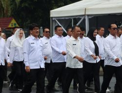 Bupati dan Wakil Bupati Terpilih Lampung Utara Mengikuti Gladi Persiapan Pelantikan Kepala Daerah Serentak