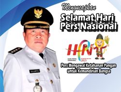 Camat Kismantoro Kabupaten Wonogiri mengucapkan Selamat Hari Pers Nasional 2025