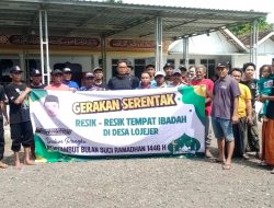 Jelang Bulan Suci Ramadhan Pemdes Lojejer Gandeng PSHT Rayon Lojejer dan Remaja Masjid Resik Resik Serentak