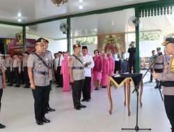 Kapolres Pimpin Sertijab Wakapolres dan Kasat Reskrim Polres Wonogiri