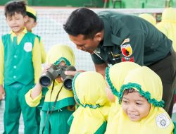 Kunjungi Markas Kodim Bojonegoro, Ratusan Anak PAUD Aba Percontohan Dikenalkan Kehidupan TNI