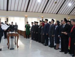Pj. Bupati Bojonegoro Lantik 123 Pejabat Lingkup Pemkab di Pendopo Malowopati