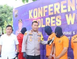 Polres Wonogiri Menggelar Konferensi Pers Hasil KRYD Sebulan Terakhir