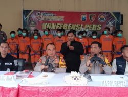 Satreskrim Polresta Sidoarjo Berhasil Ungkap Kasus Curanmor, 18 Tersangka Diamankan