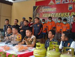 Sindikat Pengoplosan LPG Dibongkar, Ratusan Tabung LPG dan 5 Pelaku Diamanakan