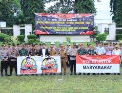 Amankan Idul Fitri 1446 H, Polres Lampung Utara Laksanakan Apel Gelar Pasukan Ops Ketupat 2025