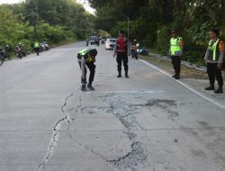 Kapolres Bojonegoro Pimpin Survei Jalan Rusak Menjelang Mudik Lebaran Idul Fitri