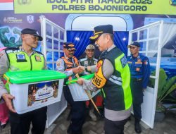 Kapolres Bojonegoro Tinjau Pos Pam Operasi Ketupat Semeru 2025