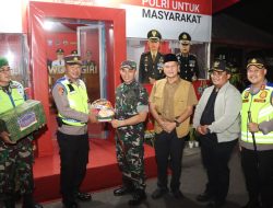 Kapolres, Dandim dan Bupati Wonogiri Cek Pos Pengamanan Lebaran 2025 di Malam Hari