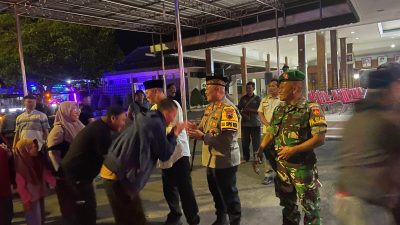 Kapolres Wonogiri Sambut Kedatangan Romobongan Mudik Gratis di Pendopo Kabupaten