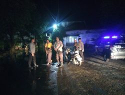 Kapolsek Candi Cek Kondisi Genangan Air di Perumahan Sentra Alam