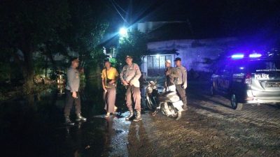 Kapolsek Candi Cek Kondisi Genangan Air di Perumahan Sentra Alam