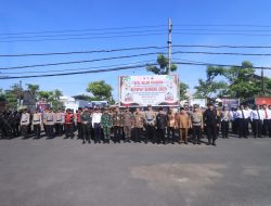 Mudik Aman Keluarga Nyaman, Polres Bojonegoro Apel Gelar Pasukan Ops Ketupat Semeru 2025
