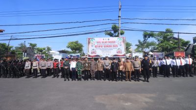 Mudik Aman Keluarga Nyaman, Polres Bojonegoro Apel Gelar Pasukan Ops Ketupat Semeru 2025