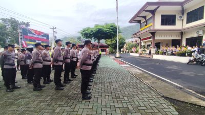 Pimpin Apel Pagi, Kapolres Wonogiri Tekankan Kesiapsiagaan Pengamanan Mudik