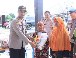 Polres Lampung Utara Gelar Bazar Ramadhan Polri Presisi dan Bagikan Bansos