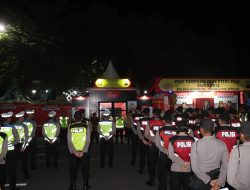 Polres Wonogiri Apel Siaga Pengamanan Malam Takbir Idul Fitri 1446 H