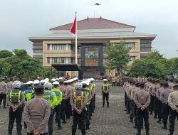 Polresta Sidoarjo Gelar Apel Pengamanan Malam Takbir Idul Fitri 1446 H