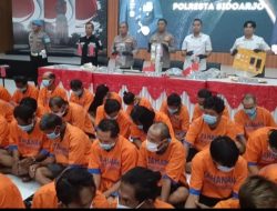 Polresta Sidoarjo Rilis Hasil Operasi Pekat Semeru 2025, 185 Kasus Terungkap dan 197 Tersangka Diamankan