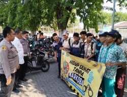 Polsek Sidoarjo Kota Berikan Edukasi Bahaya Narkoba Kepada Siswa SMPN 1 Margersari