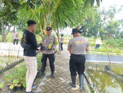 Kapolsek Krian dan Warga Gotong Royong Siapkan Pekarangan Pangan Bergizi