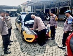 Kapolsek Sidoarjo Kota Pimpin Pemeriksaan Kelayakan Kendaraan Dinas untuk Dukung Pelayanan Operasional