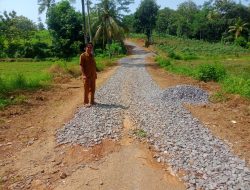 Pemdes Labuhan Ratu Kampung Rehabilitas Jalan Desa
