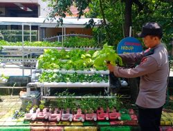 Polisi Motivasi Warga MCG Antusias Kembangkan Sayuran Hidroponik