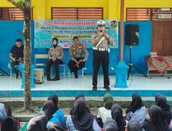 Polres Blitar Gelar Sosialisasi Edukatif Kenakalan Remaja dan Bahaya Narkoba serta Tertib Lalu Lintas di SMPN 3 Garum
