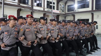 Tingkatkan Profesionalisme dan Kesiapsiagaan, Polres Wonogiri Asah Kemampuan Kompi Dalmas