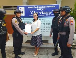 Berjalan Aman, Ratusan Personel Polres Amankan Perayaan Kenaikan Yesus Kristus di Bojonegoro