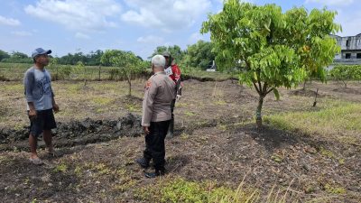 Bhabinkamtibmas Simoketawang Polsek Wonoayu Tinjau Ketahanan Pangan, Dukung Program Asta Cita Presiden Prabowo