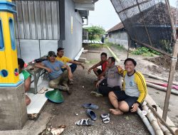 Dukung Katahanan Pangan, Bhabinkamtibmas Tambak Kalisogo Tinjau Lahan Pangan Bergizi di Wilayah Jabon