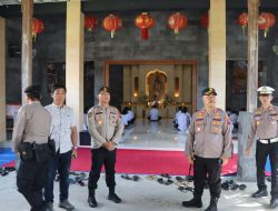 Ops Aman Nusa, Kapolres Wonogiri Pantau Langsung Pengamanan Waisak di Wonogiri