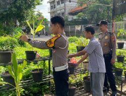 Polresta Sidoarjo Dorong Ketahanan Pangan Lewat Budidaya Sayuran di Pekarangan Warga