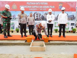 Kapolri Ground Breaking Asrama Polresta Samarinda, Komitmen Polri Tingkatkan Pelayanan kepada Masyarakat