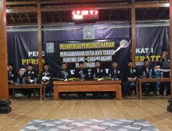 Ketua PSHT Cabang Ngawi Lantik Pengurus Ranting Sine Masa Bhakti 2025–2028
