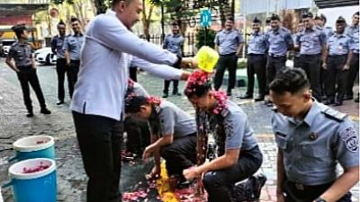 Lapas Kelas IIA Sidoarjo Gelar Apel Khusus  Kenaikan Pangkat dan Pengangkatan PNS
