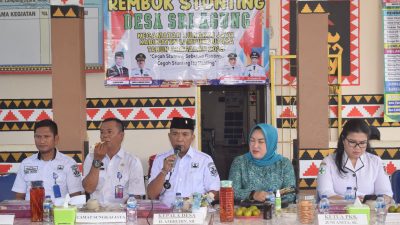 Pemdes Sri Agung Menggelar Rembuk Stunting dan Pemberian Makanan Bergizi kepada Balita, Bumil dan Lansia